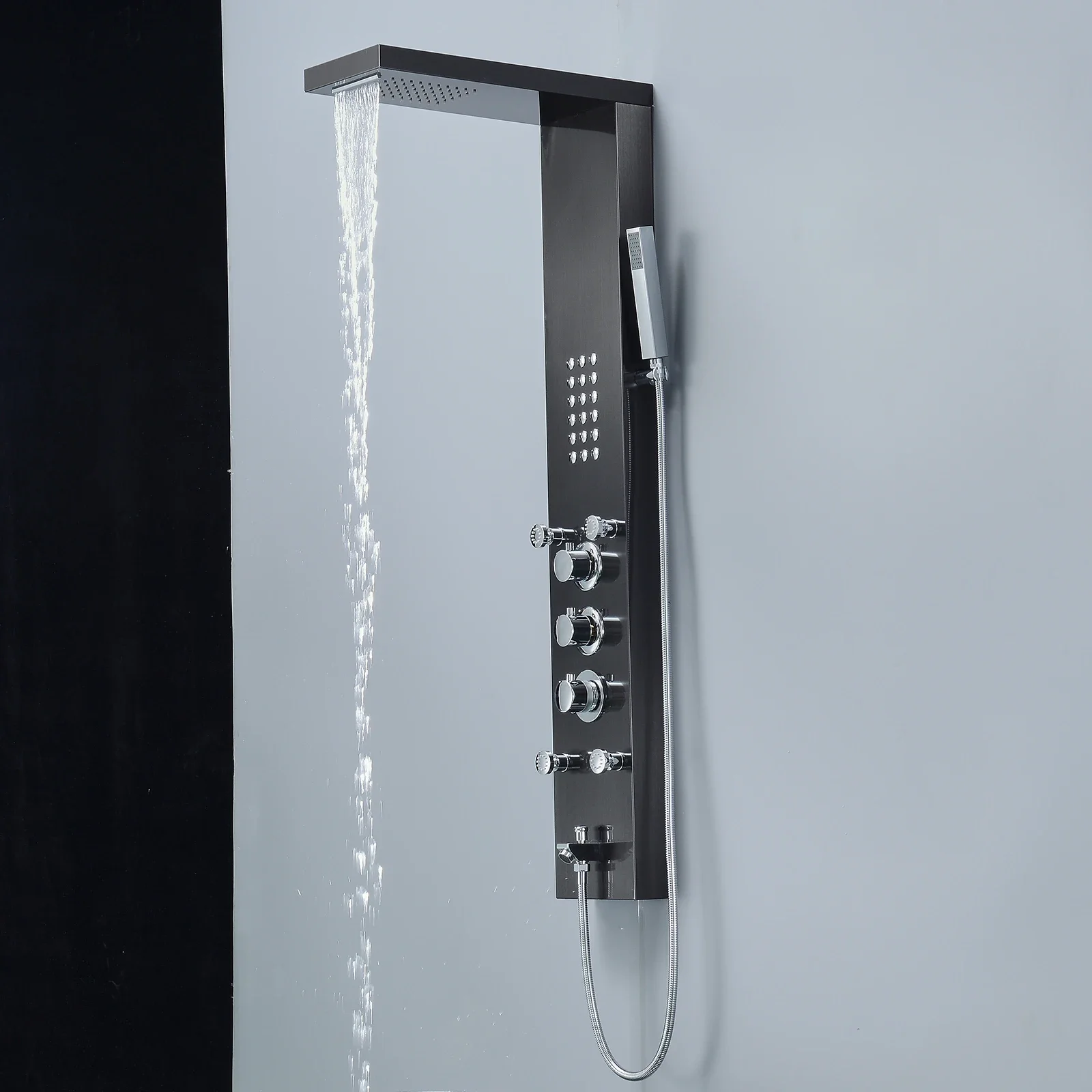 Luxurious Elegant Design SS 304 Rain Hotel Anti-Rust Design Best Shower Panel Brand