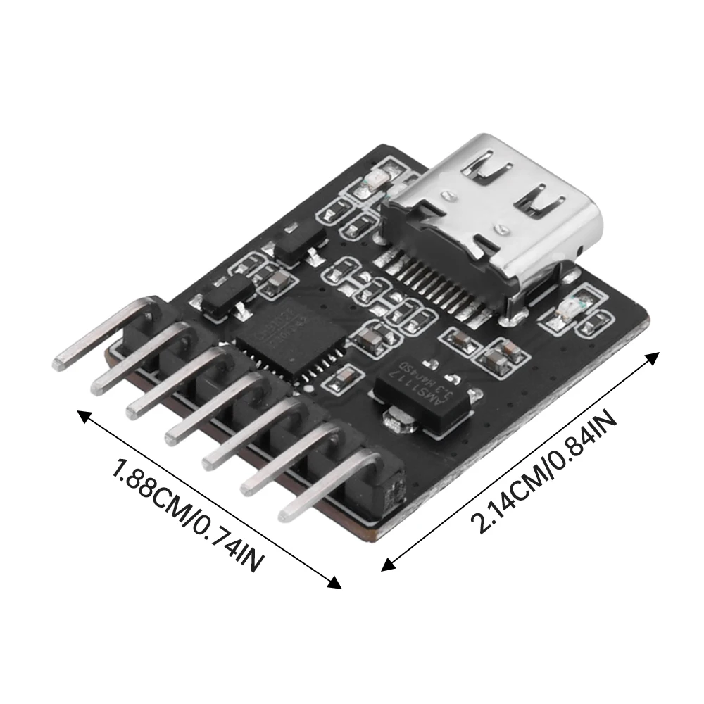 USB to UART/RS232/RS485 Serial Port Burning Downloader Module CH910F Driver Free For ESP32 TYPE-C Fast Transfer Speed 5V 3.3V