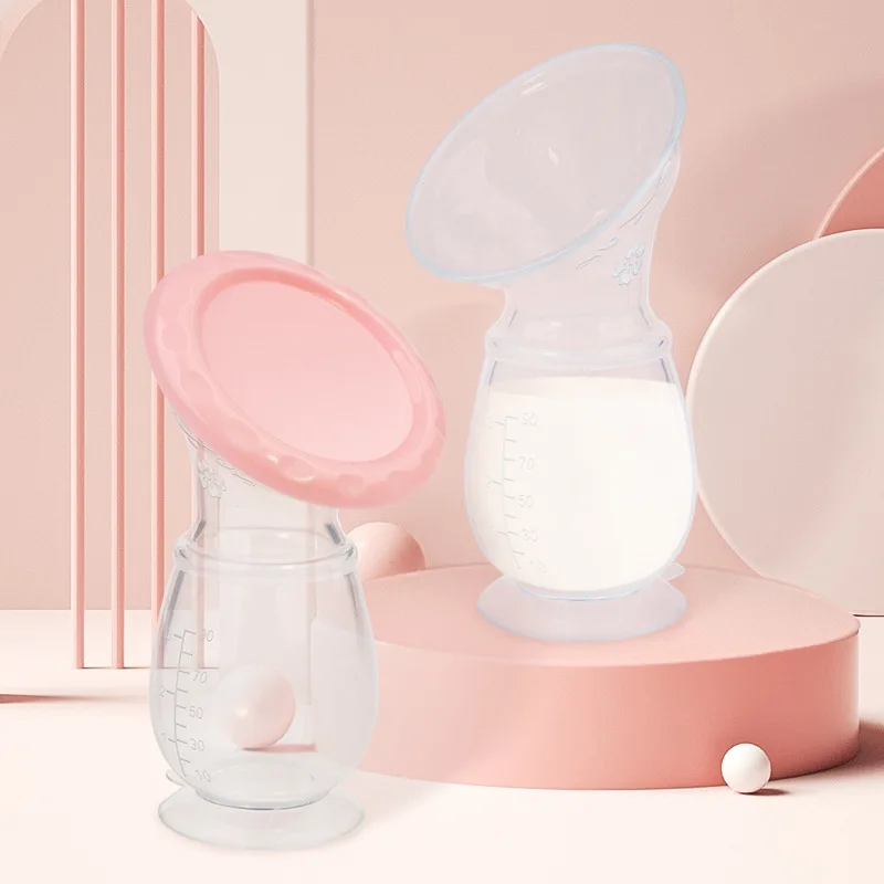 Baby Feeding Manual Breast Pump Partner Breast Collector Automatic Correction Breast Milk Silicone Pumps Maternity Products
