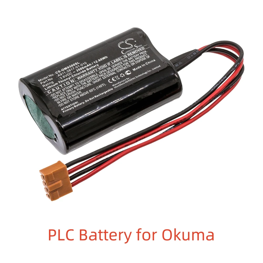 Li-SOCl2 PLC Battery for Okuma,3.6V,3500mAh,MX50 MX-50,A911-2817-01-010 A911-2817 A9112817 E5503-490-012