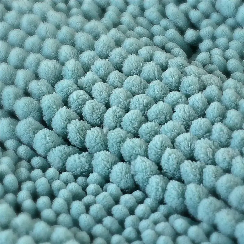 A25I Chenille Striped Bathroom Carpet Anti-Slip-Soft Plush Bathroom Mat Is Suitable for Bathroom Floor 43X122Cm