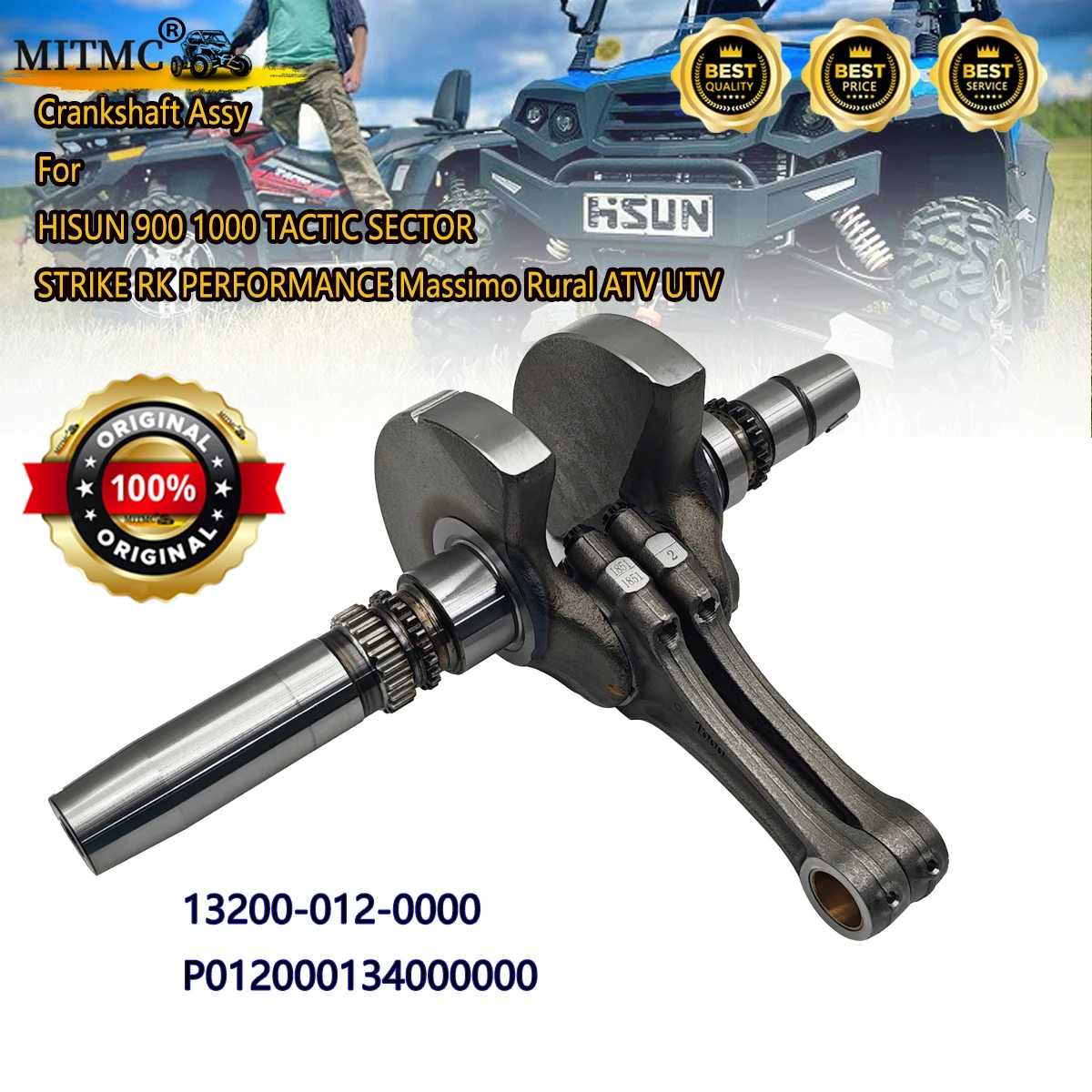 

Коленчатый вал в сборе для HISUN 900 1000 TACTIC SECTOR STRIKE RK PERFORMANCE Massimo Rural ATV UTV 13200-012-0000 P012000134000000