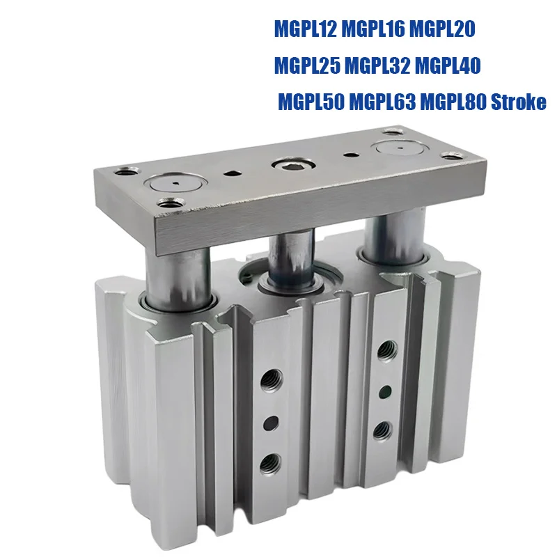 MGPL SMC Brand Pneumatic Compact Guide Cylinder MGPL12 MGPL16 MGPL20 MGPL25 MGPL32 MGPL40 MGPL50 MGPL63 MGPL80 Stroke 10-400MM