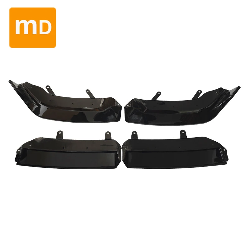 Per 2023-2024 BMW serie 5 G60 MP nero lucido paraurti anteriore diffusore Spoiler Splitter Body Kit protezioni accessori auto aggiornamento