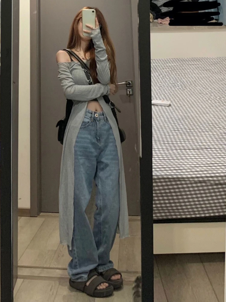 Vestidos De Mujer Grunge irregulares Harajuku ahuecados Grunge Ropa De Mujer ceñido al cuerpo Y2k estética ropa informal dividida Vestidos