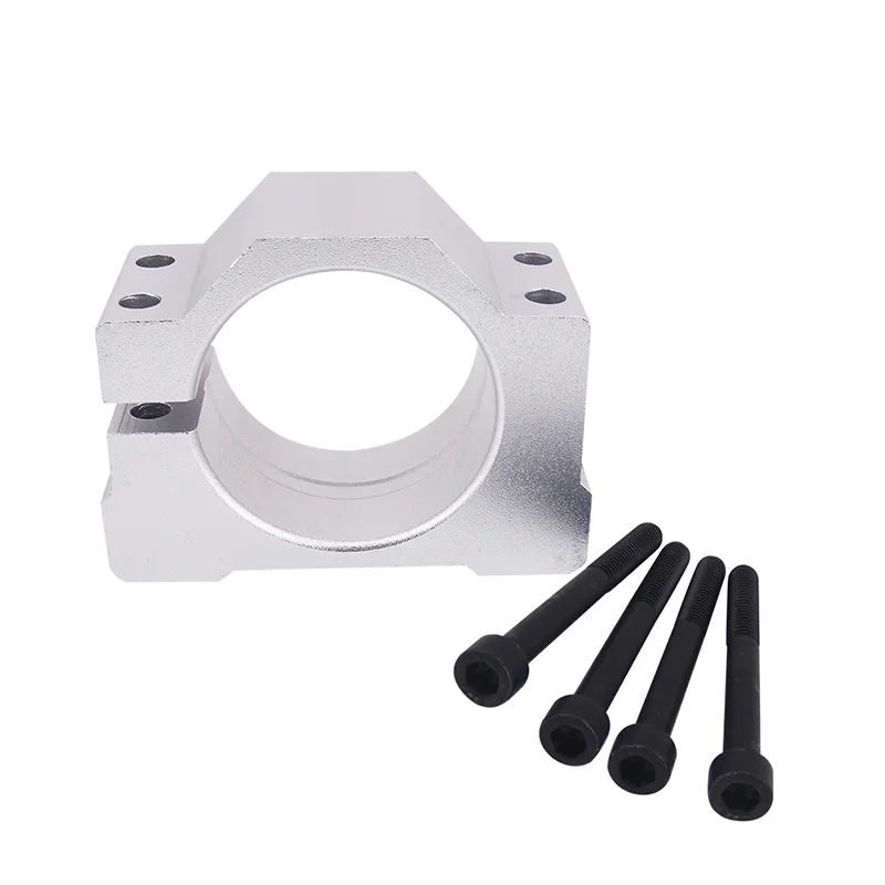 Aluminium CNC Spindle Clamp Holder Inner Diameter 52mm Z Axis Router Mount Bracket 300W 500W 600W Spindle Fixture For CNC Router