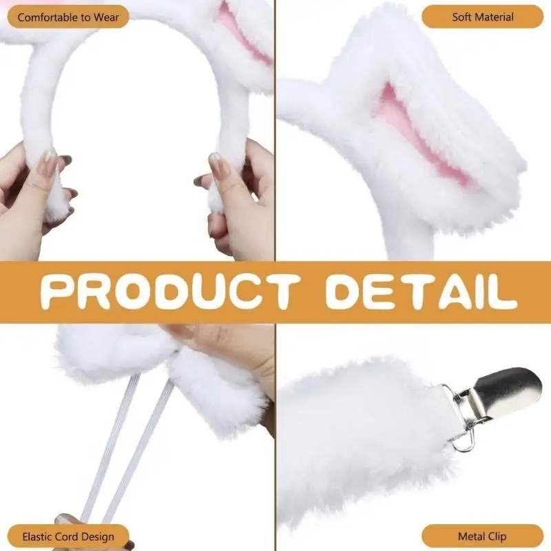 39BB Costume souris oreilles souris Gants queue bande pour le décor fête cosplay d'Halloween