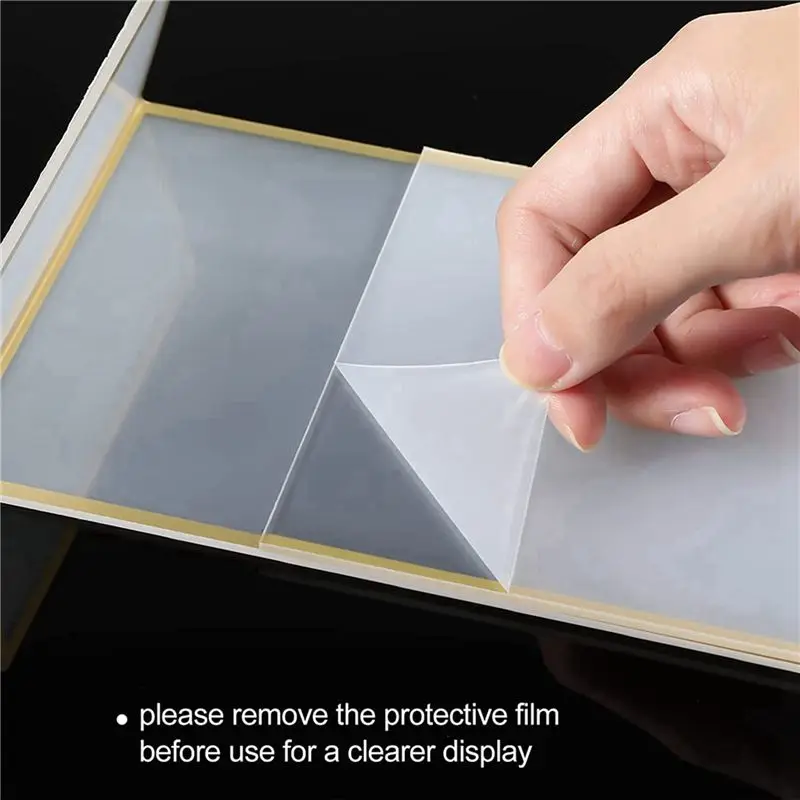 DT19 24PCS Gold Frame Acrylic Sign Holder Wedding Table Number Holder Slanted Menu Double Sided Stand, 4X6Inch Vertical
