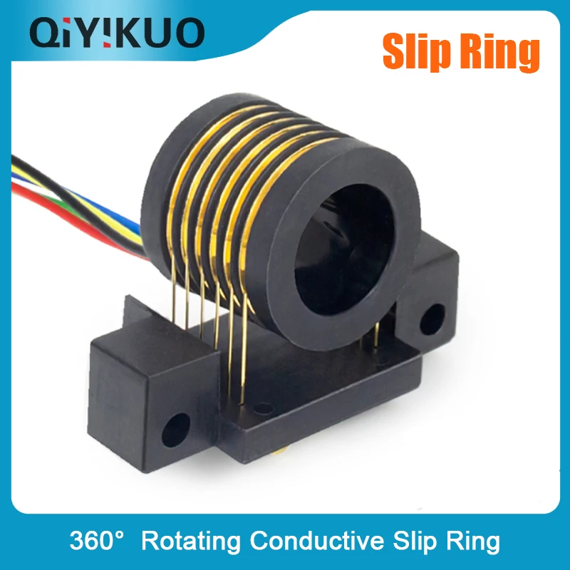 Split Type Through Hole Conductive Slip Ring Unmanned Aerial Vehicle Gimbal Slip Ring Separation Type Conductive Ring Rotating