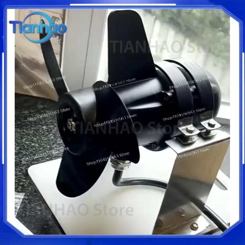 for Waterproof Brushless Trolling Motor for Kayak Canoe 12V 24V with Soft Shaft Wireless Remote PWM Speed Control Fishing