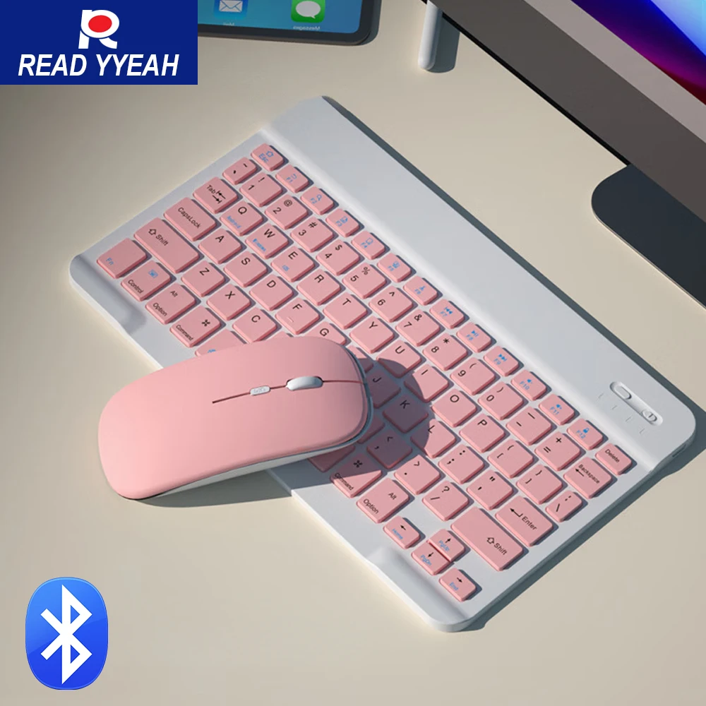 

READYYEAH для Android Ios Windows Bluetooth Беспроводная клавиатура и прочная мышь Аксессуары для Ipad Многоязычная клавиатура планшета