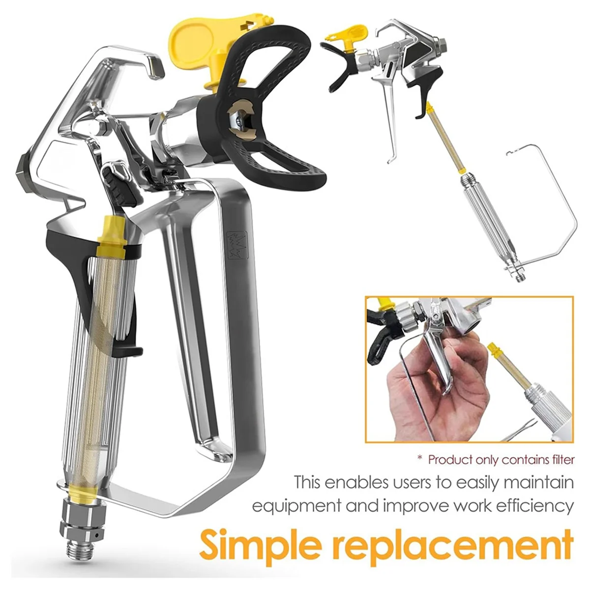 Universal Airless Spraygun Filtro Set, Airless Ferramenta de pulverização, tela de filtro, 60 e 100 Mesh, 20pcs