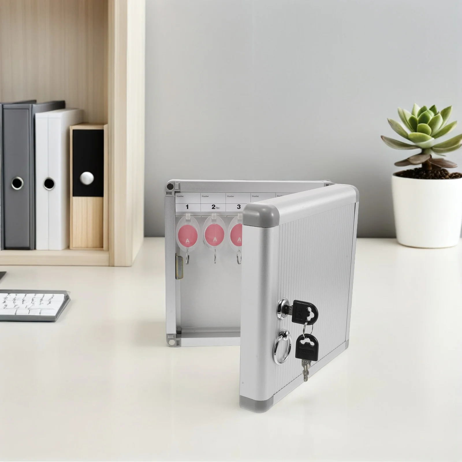 Wall Mounted Key Lock Box Heavy Duty Metal Key Cabinet Antitheft Organizer Ideal for Hotels Warehouses Offices Secure Storage