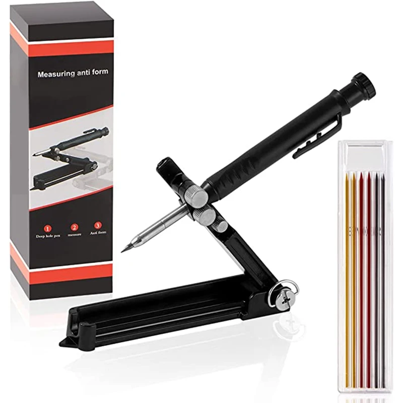 Alumínio Alloy Scribing Tool com furo profundo, construindo compassos, Andar Angler