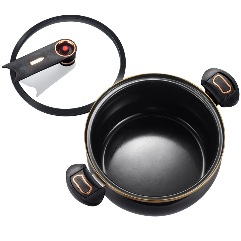 Micro pressure cooker household 7L large capacity 26cm stew pot multi-function non-stick cooker induction cooker gas applicable