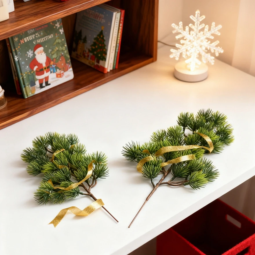 

Artificial Plants Beauty Pine Home Living Room Decor Accessory Christmas Courtyard Artistic Props Scrapbook Wedding Bridal Trees