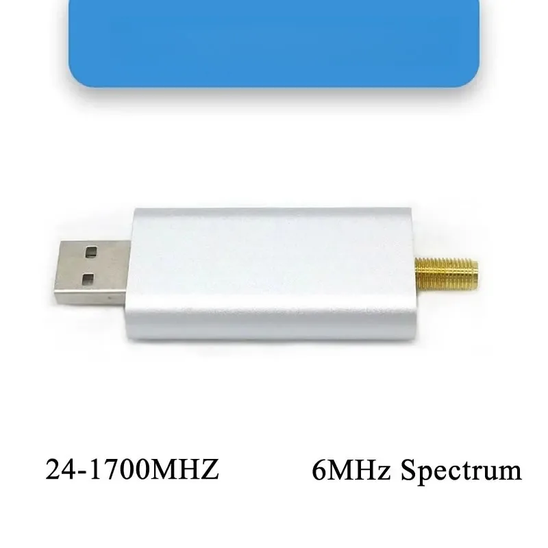 Mini VHF/UHF SDR Receiver 24-1800MHz 12-Bit ADC Portable Software Defined Radio