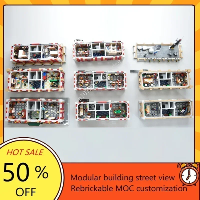 22793PCS Skyscraper Modular MOC Creative street view Model Custom Puzzle Architecture DIY Education Assembly Model Toys Gifts