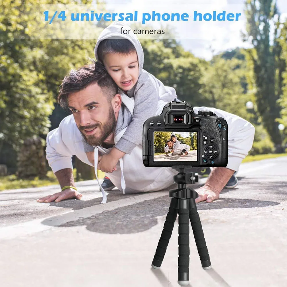 Mobile Phone Holder Flexible Octopus Bracket Sponge Tripod for Phone Camera Selfie Stand Monopod Support Photo Remote Control