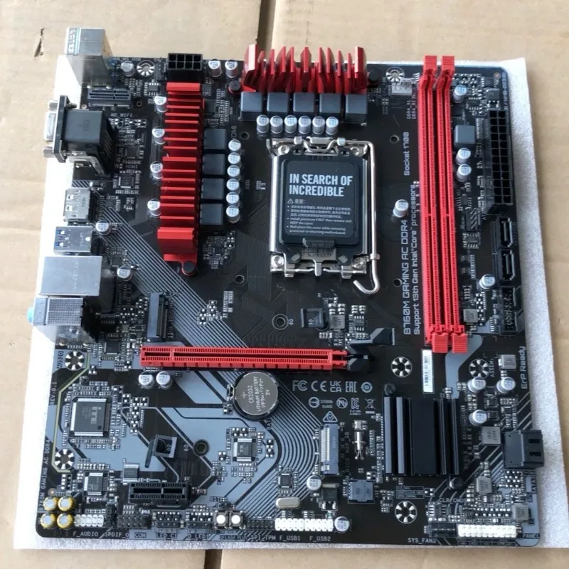 Used for GIGABYTE B760M GAMING AC DDR4 LGA1700 mATX Motherboard PCIe4.0 WiFi For 12/13/14 Gen Intel CPU