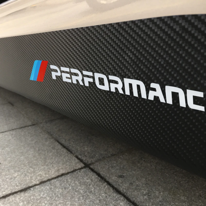 For BMW F20 F40 F22 F30 E90 F32 F10 F06 F07 F46 M3 M4 M5 E60 Z4 G20 F15 F16 G30 X1 M Performance Door Side Skirt Sticker Decal view 3