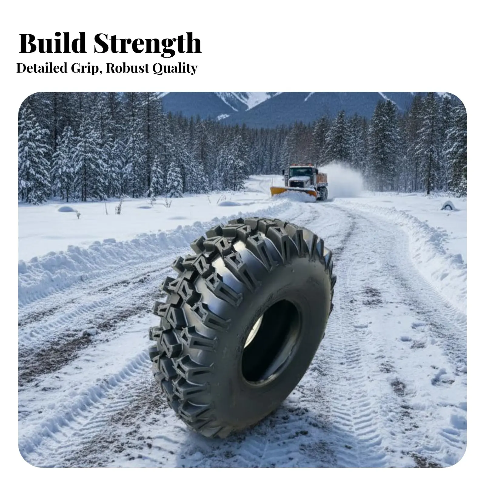15x5.00-6 All-Terrain Tire, Deep Groove, Universal for Snow Equipment, ATV, Agricultural Machinery