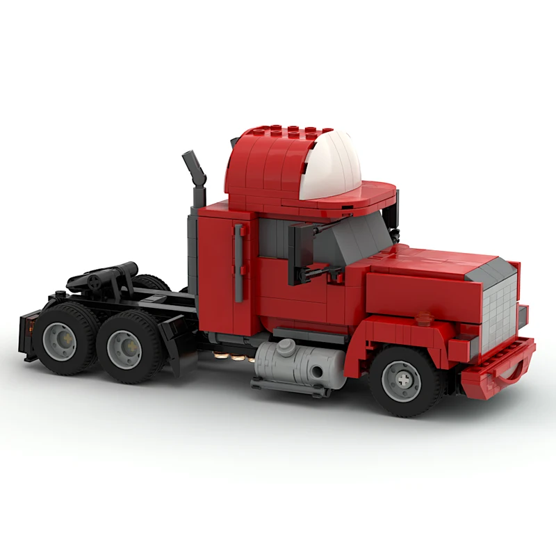 Popular Racing Anime Model MOC Building Bricks Semi-trailer Truck Modular Technology Gifts Holiday Assemble Children Toys Suit - view 2