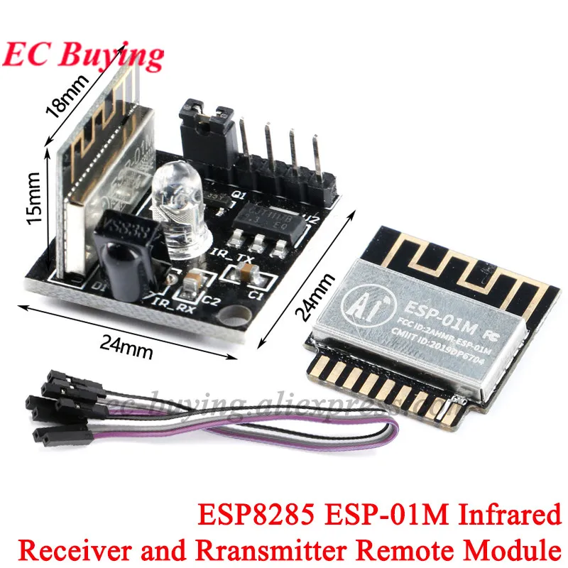 ESP8285 ESP-01M IR Transceiver Wifi Wireless Module Remote Control Switch Development Learning Board esp 8285 ESP01M ESP 01M