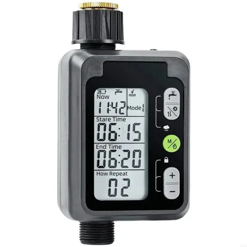 J1UL1N Multipurpose Automatic Lawn Watering Timer, Multiple Modes, Efficient Garden Irrigation Timer
