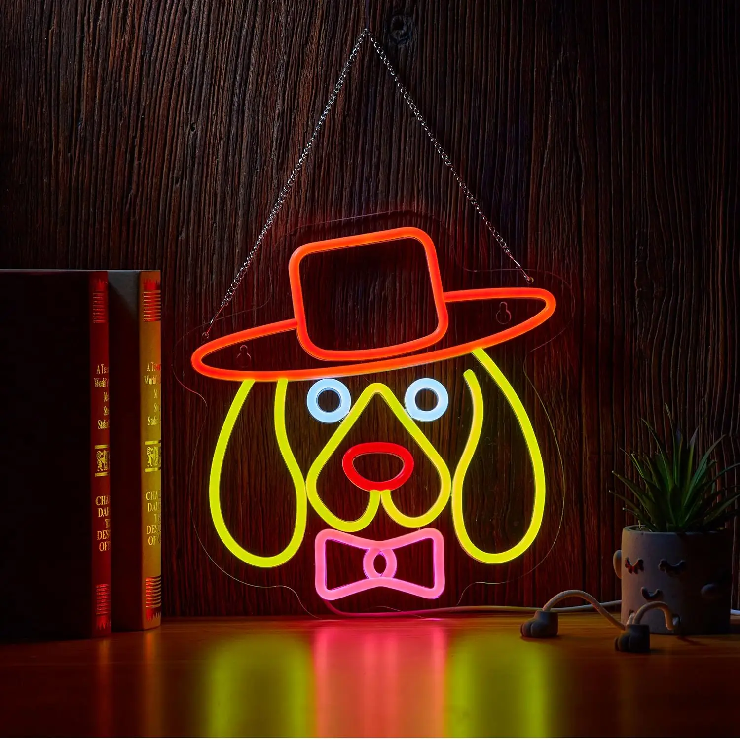 

Cowboy Dachshund Neon Signs LED Neon Light Sign Light Up Neon Signs Wall Decor for Game Room Bedroom Home Bar Living Room Club