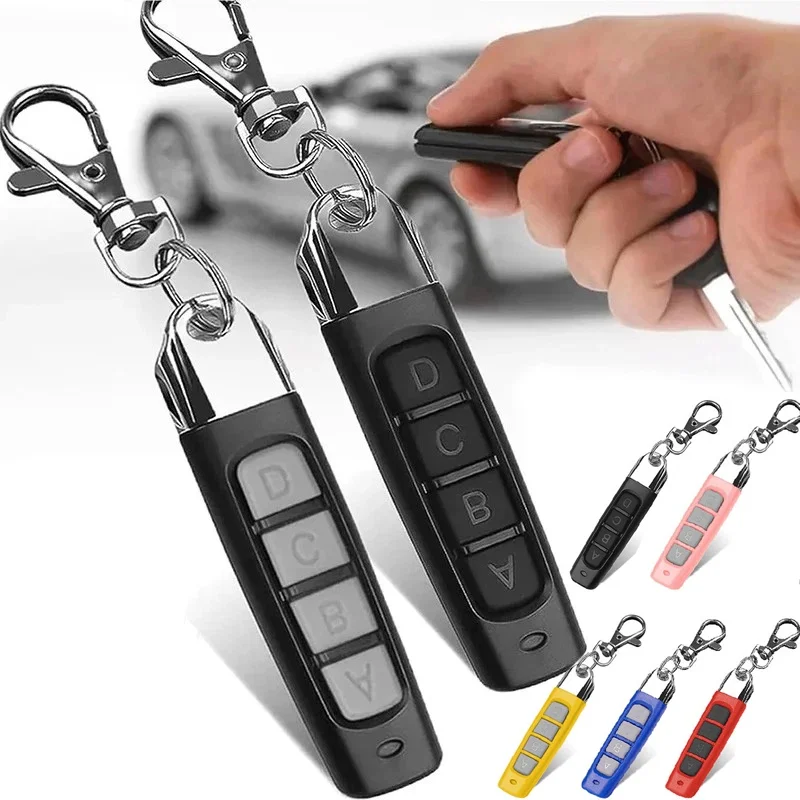 433MHz Remote Control Key Garage Door Gate Opener 4 CH Car Key RF Clone Copy Duplicator Electric Gate Controller Handheld Tool