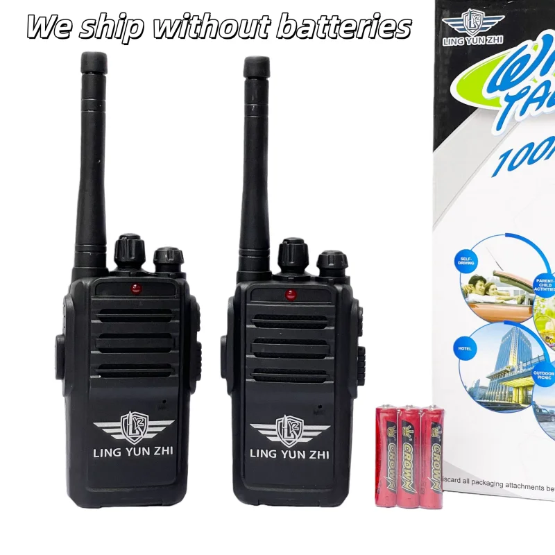 Walkie talkie brinquedo interfone diálogo pager sem fio jogo de comunicação interna e externa 2 tamanhos não inclui bateria