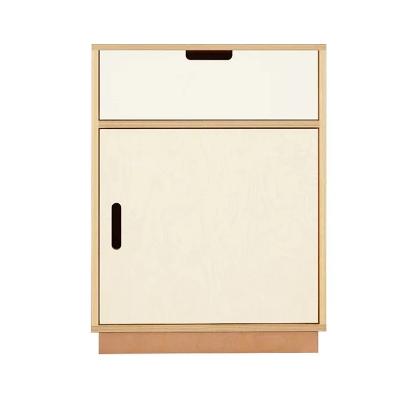 color matching bedside table, floor combination module cabinet, antique style in the dining side cabinet