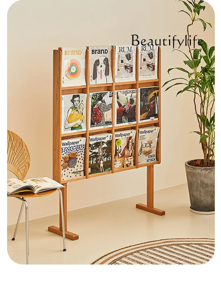 Bookshelf Magazine Rack Decoration Book & Magazine Rack Photography Space Studio Floor Display Rack Simple