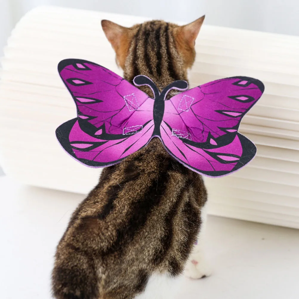 

Pet Costume Clothing Butterfly Wing Halloween Fancy Dress Decorative Props Costume Wing For Pet Cats Wear