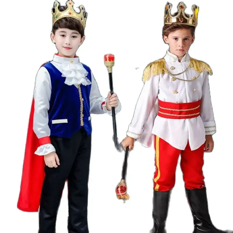 Kids Halloween Fantasia Prins Koning Cosplay Kostuums Jongen Carnaval Party Fancy Dress Up Verjaardag Nieuwjaar Cadeau Kinderen 2-12 T