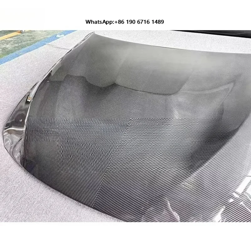Real Dry Carbon Fiber Ventilated Engine Hood Bonnet Fit Car Tuning Parts LL