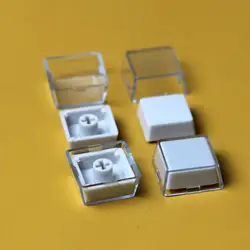 Relegendable Keycap Shell ProtectionTransparent Keycaps Double-layer Keycaps Removable Mechanical Keyboard Replacement Keycaps