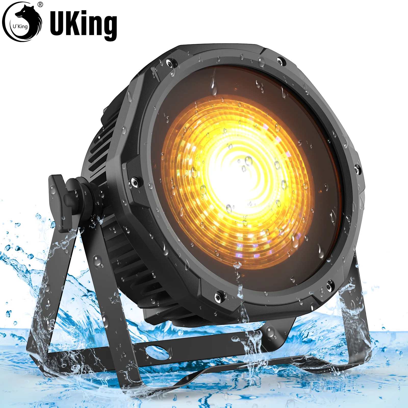 U\'King-luz de exposición de 100W, luces Par impermeables IP65, RGB, luces de escenario, DMX512, luces de DJ, luces de fiesta para bares, fiesta de