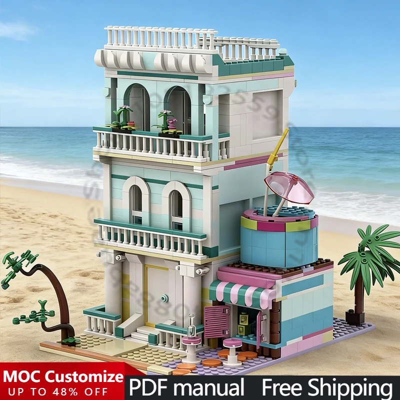 ชุดตัวต่อบล็อก 1025 ชิ้น ชุดตัวต่อ MOC แบบปรับแต่งได้ บล็อกตัวต่อแบบโมดูลาร์ เทคโนโลยีการออกแบบสร้างสรรค์ ของเล่น DIY สำหรับเด็กผู้ชาย ของขวัญวันหยุด