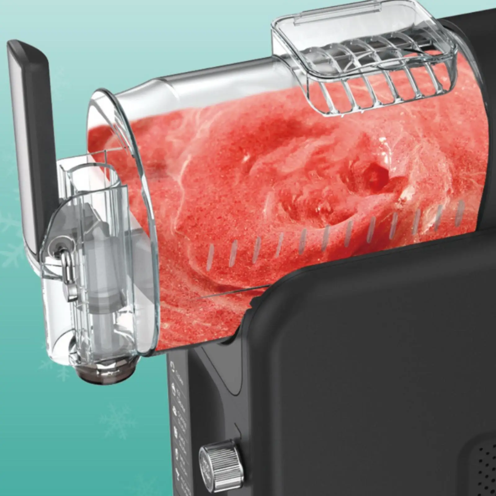 Compact Frozen Dessert Machine 2L Capacity Cold Slushy Drink Dispenser with Faucet for Cafes and Restaurants