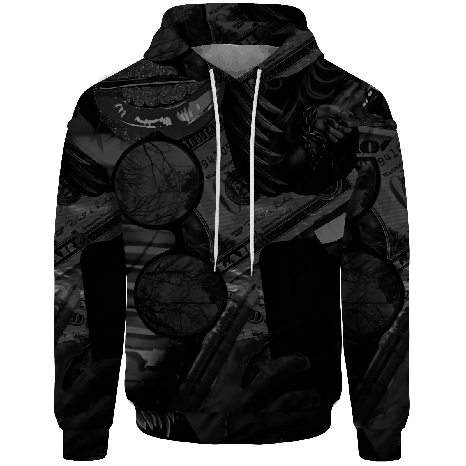 

Skull Sweatshirt Man Hoodie Men Black Printed Sweatshirt Clothing Men's Sweat-shirt Male Clothes New in Hoodies & Sweatshirts