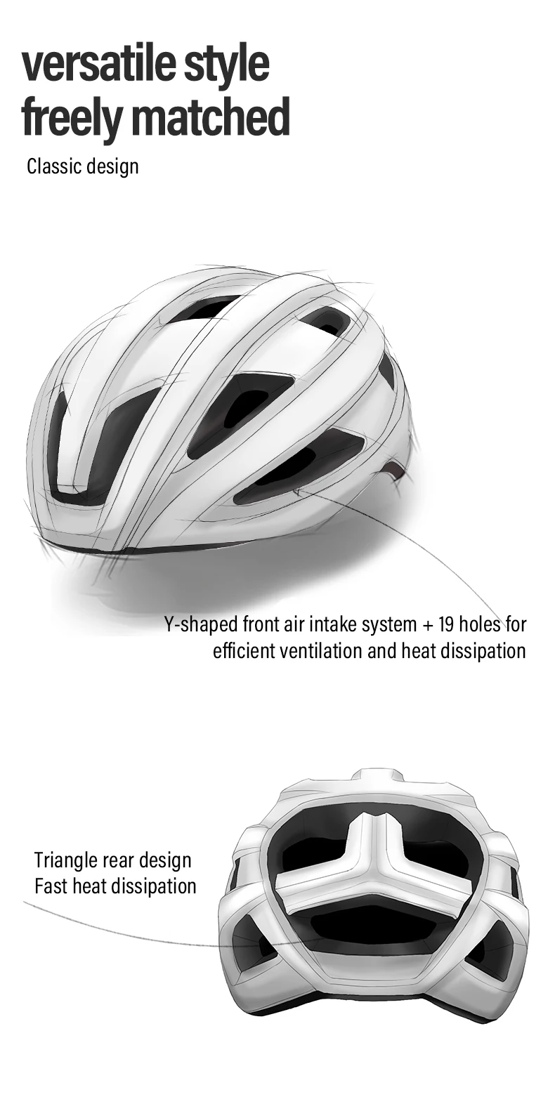 Sunrimoon CS-11 Thallo 3D Printed Cycling Helmet for Mountain Road Cycling, Leisure Commuting, Men's and Women's Safety Helmets