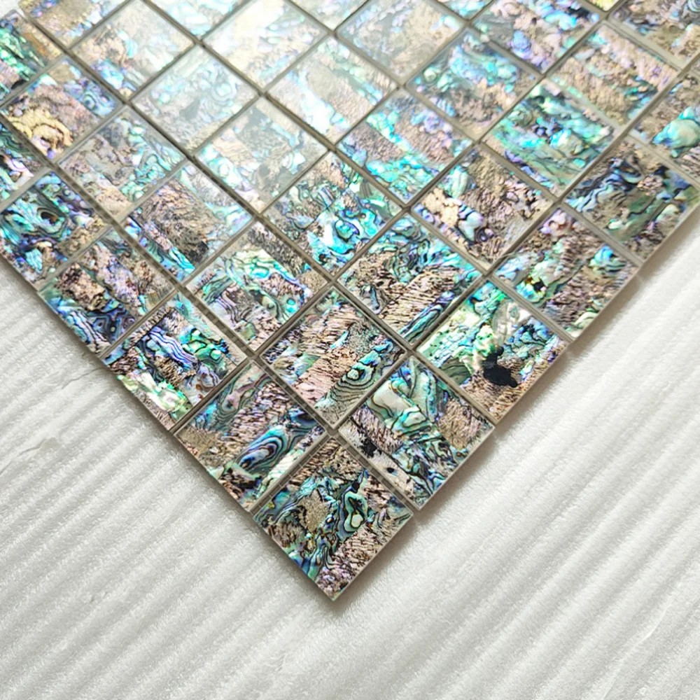 Deep Sea Abalone Shell Mosaic Decorative Background Wall For Bathroom Kitchen Living Room Entryway And Balcony