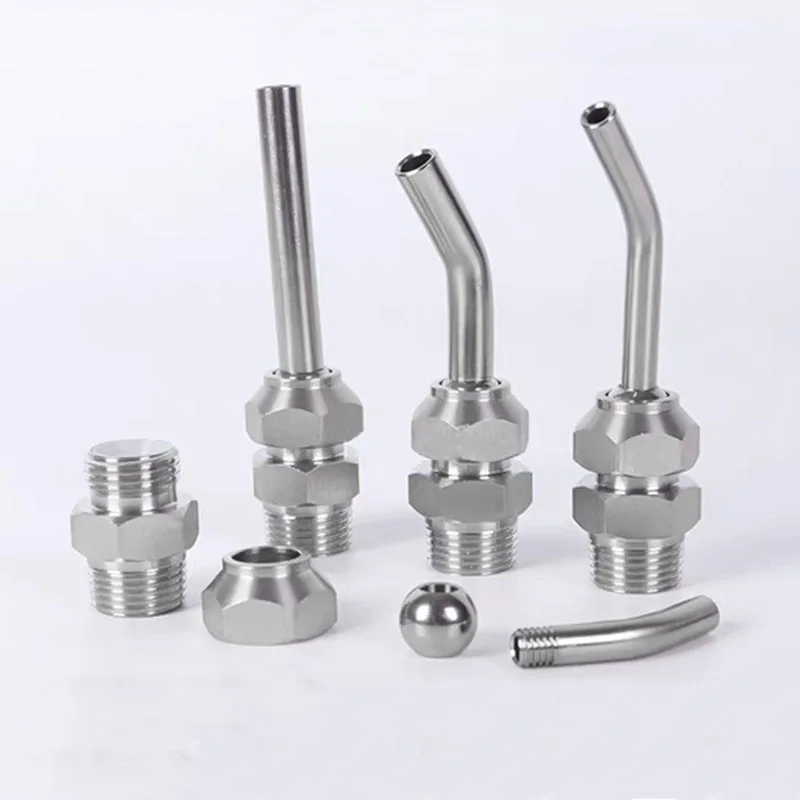 M8/M10M16 Stainless Steel CNC Lathe Tool Tower Spray Water Cooling Adjustable High Pressure Coolant Nozzle