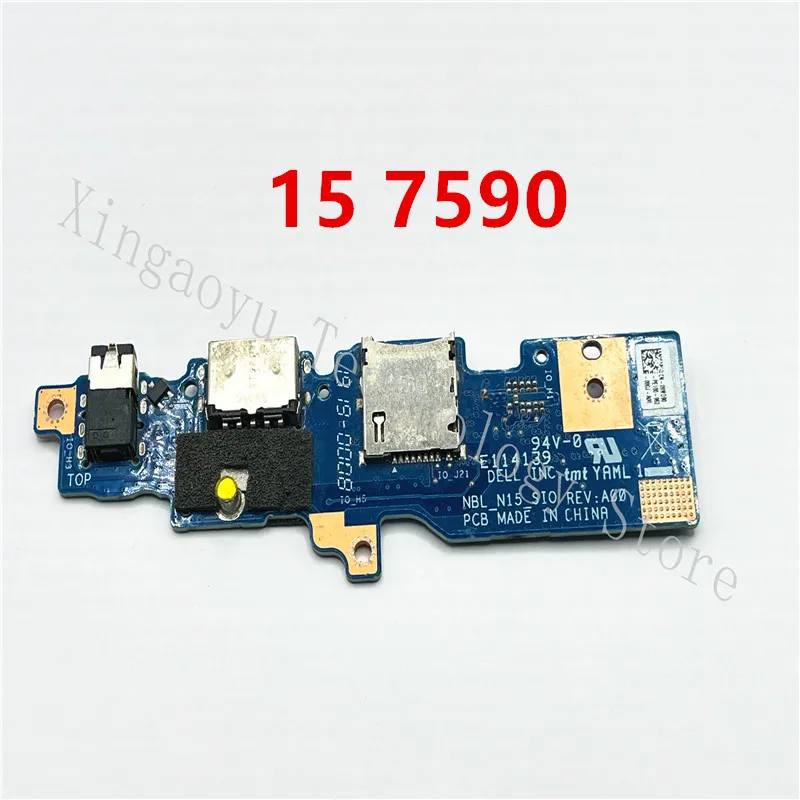 Puerto de Audio USB Original nbl_n15 _ SIO para Dell Inspiron 15 7590, placa IO 9wd90 CN-09WD90 09WD90, prueba de entrega perfecta