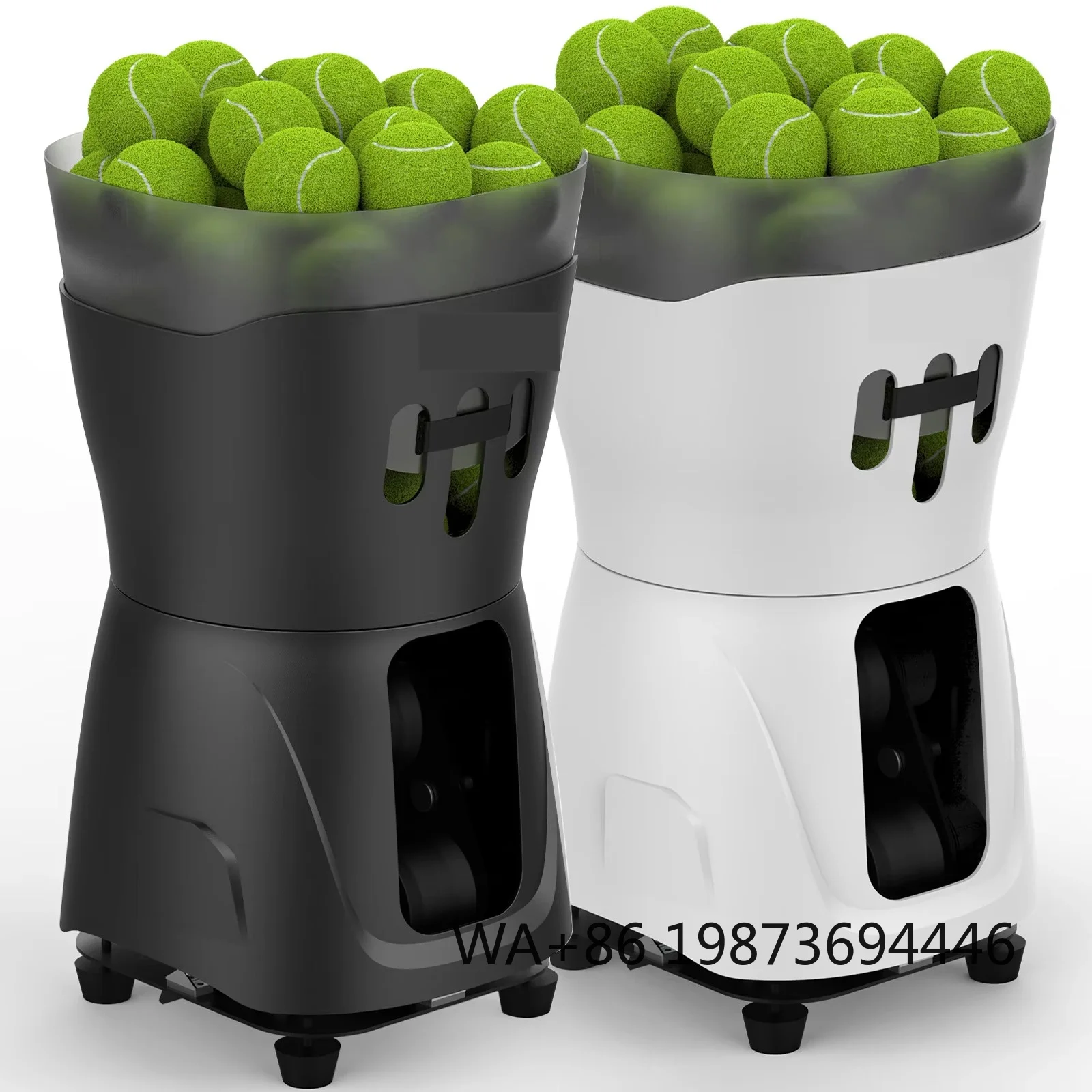 Portable ABS tennis ball machine, APP controlled intelligent device for home daily training
