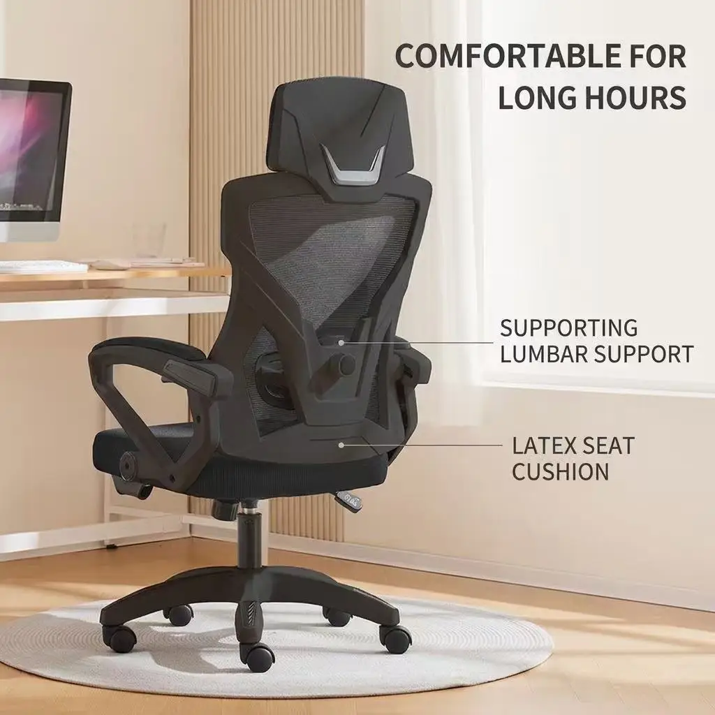 Ergonomic Gaming Office Chair With Footrest High Back Reclining Computer Chair Adjustable Lumbar