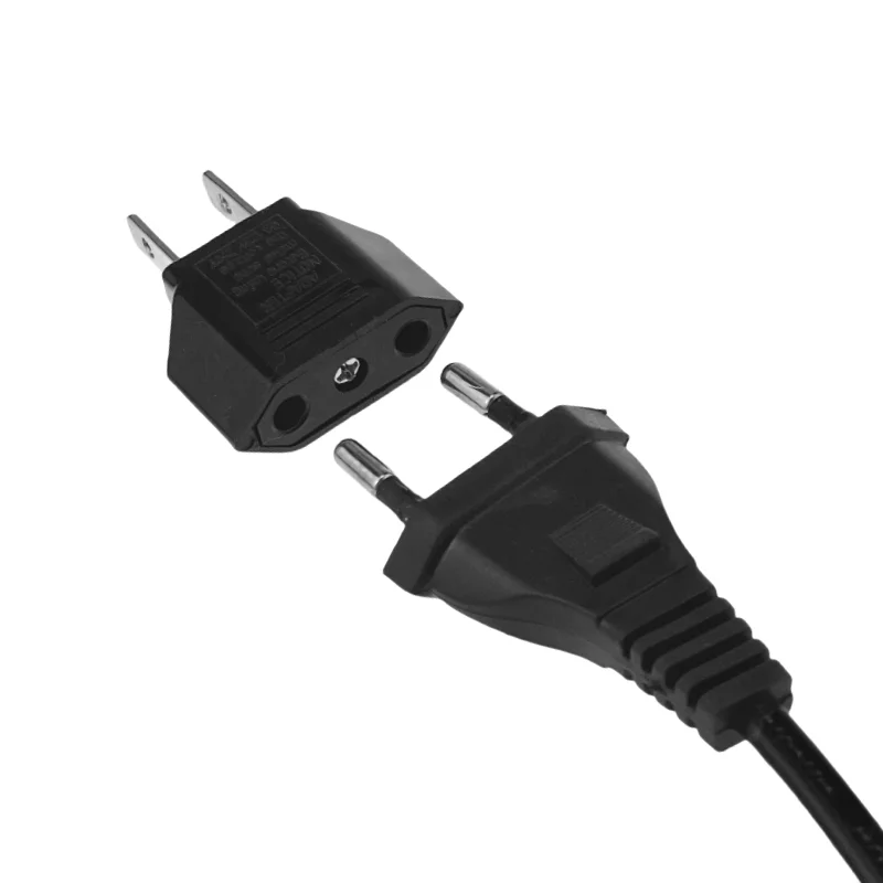 US/EU Socket US To EU Plug Adapter 2pin 4.0mm Euro Travel Adapter EU To US Plug Power Adapter Converter Electric Outlet