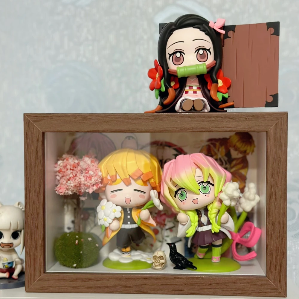 HOT 12 Styles Demon Slayer Anime Figure Set Q Version PVC Collectible Model Toy for Kids Adults Anime Fans Gift image 2